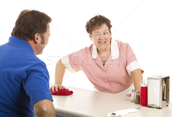 Waitress - Wink and a Smile Stock photo © lisafx