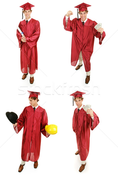 Stock fotó diplomás többszörös fiatal középiskola Stock fotó © lisafx