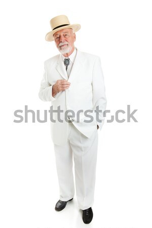 Zuidelijk gentleman geïsoleerd traditioneel senior Stockfoto © lisafx