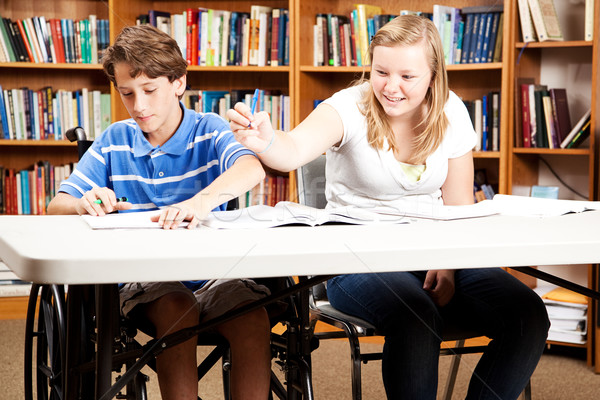 Kids Goof Around at School Stock photo © lisafx