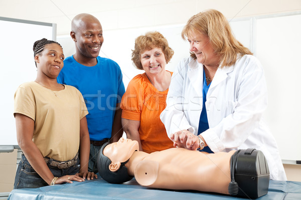 Stock photo: First Aid CPR Class for Adults