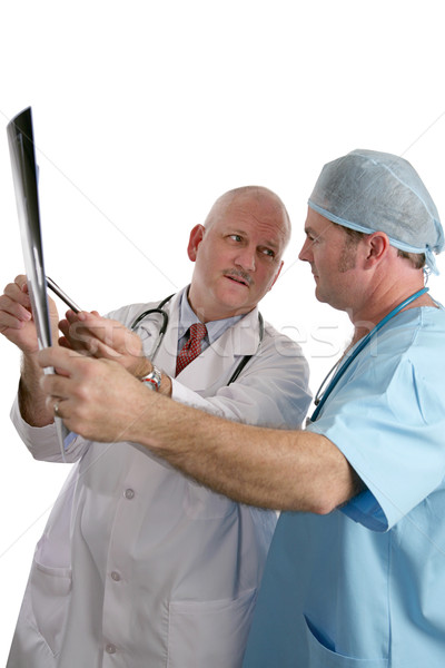 Stock photo: Doctors Consulting on Xray