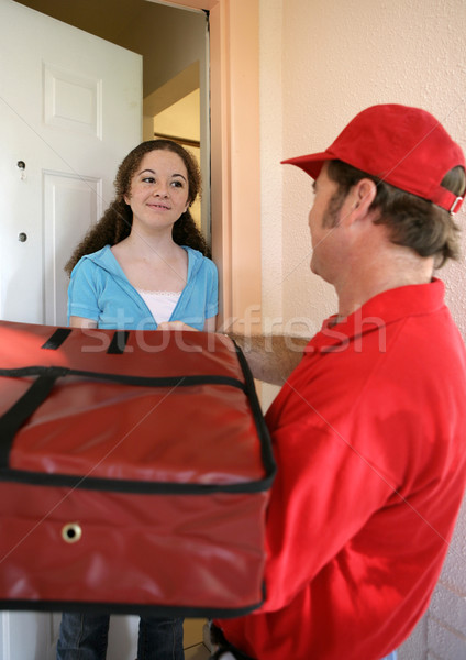 Pizza Home Delivery Stock photo © lisafx
