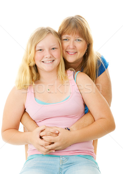 Beautiful Blond Mother and Teenage Daughter Stock photo © lisafx