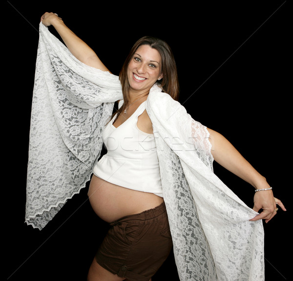 Pregnant and Happy Stock photo © lisafx