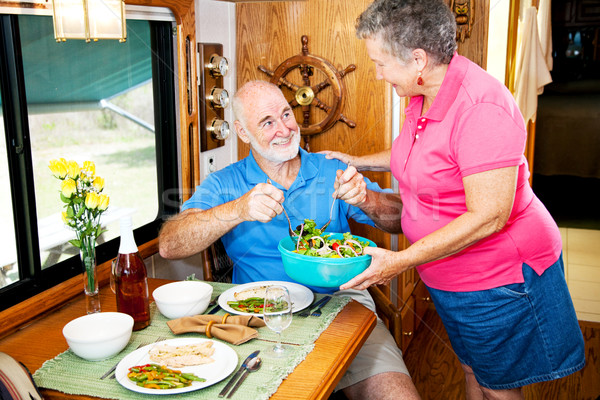 Stockfoto: Salade · genieten