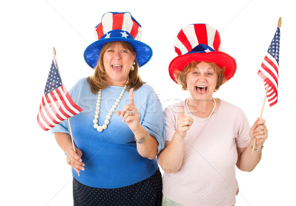 Stock Photo of Enthusiastic American Voters Stock photo © lisafx