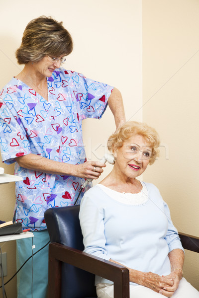 Ultrasound Therapy for Senior Woman Stock photo © lisafx