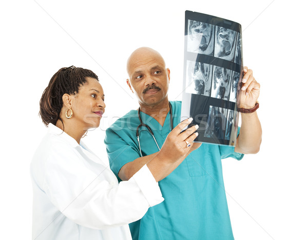 Medical Team Reviews X-Rays Stock photo © lisafx