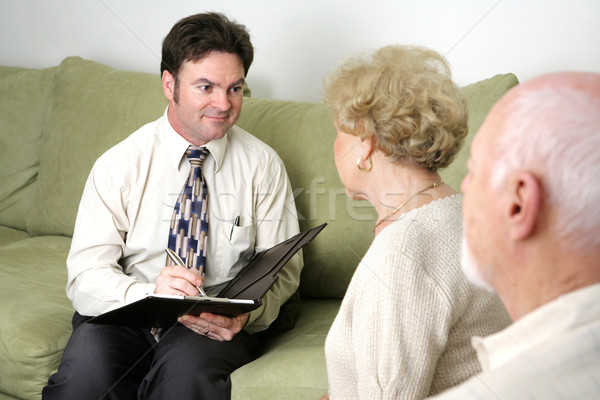 écouter mariage conseiller vendeur âgées couple [[stock_photo]] © lisafx