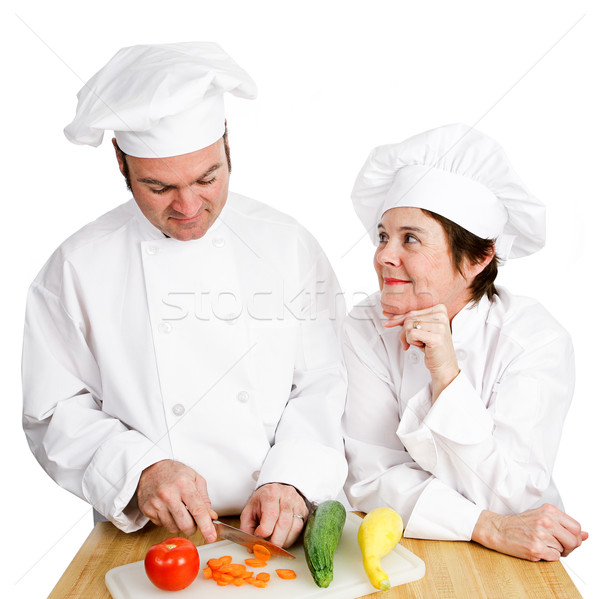 Chefs - Observing Preperation Stock photo © lisafx