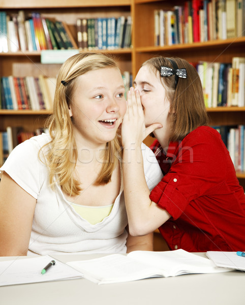 Geheimen klasse teen meisjes school Stockfoto © lisafx