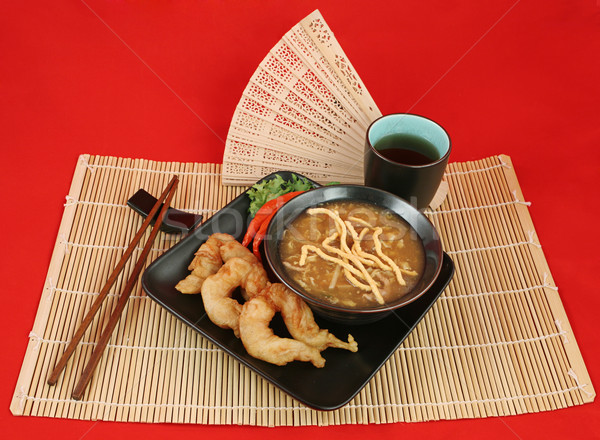 Foto stock: Elegante · chinês · jantar · delicioso · quente