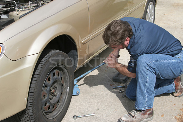 Mechanic Using Jack Stock photo © lisafx