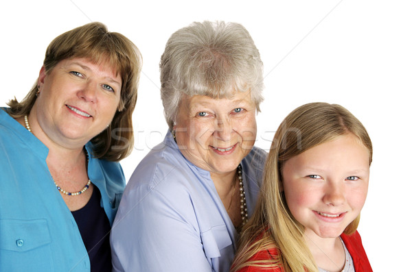Mädchen Mutter Großmutter kleines Mädchen genießen zusammen Stock foto © lisafx