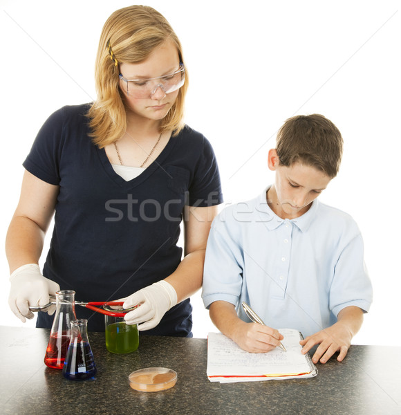 Kids Science Project Stock photo © lisafx