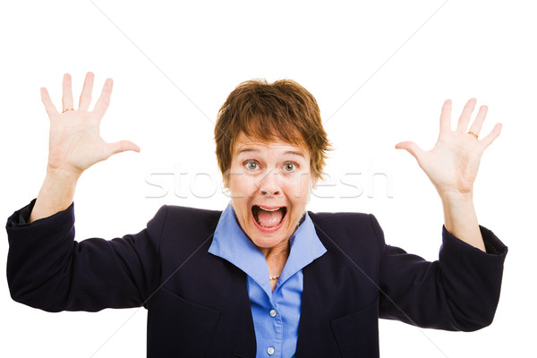 Businesswoman Terrified Stock photo © lisafx