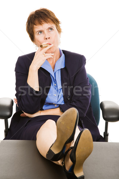 Businesswoman Thinks it Over Stock photo © lisafx