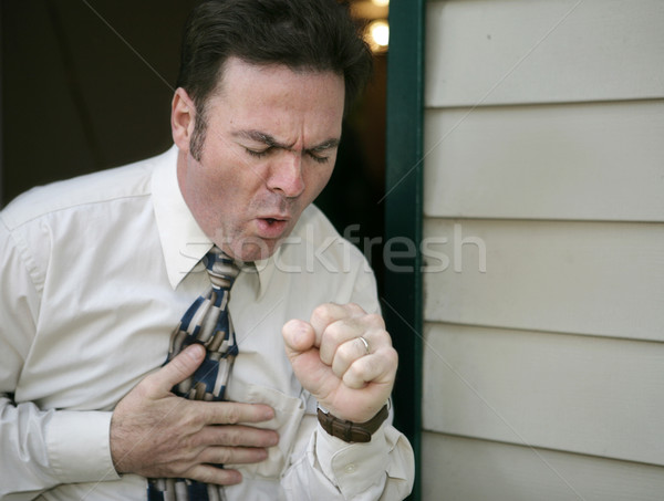 Coughing Man Stock photo © lisafx