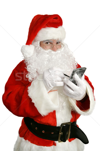 Santa Clause With Personal Computer Stock photo © lisafx