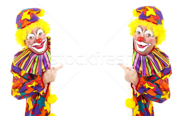 Two Clowns with White Space Stock photo © lisafx