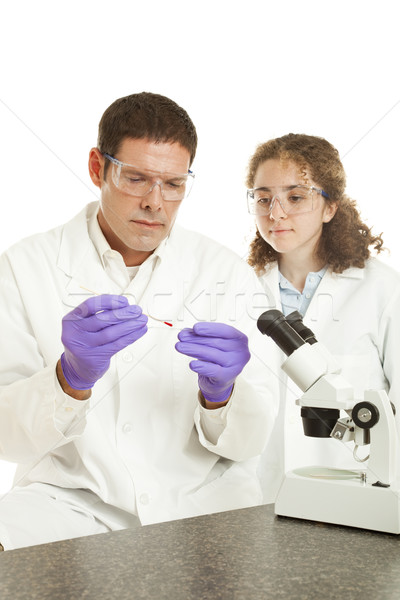 Gerechtelijk wetenschap medische wetenschappers bloed Stockfoto © lisafx