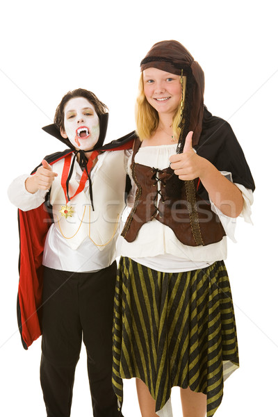 Halloween Kids - Thumbs Up Stock photo © lisafx