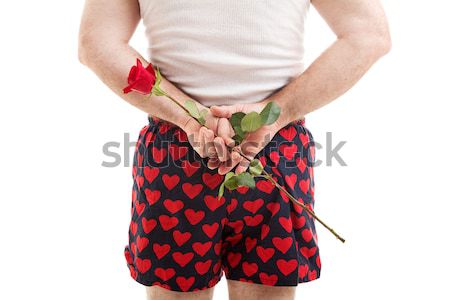 Sexy Christmas Gift - Guy in Boxers Stock photo © lisafx