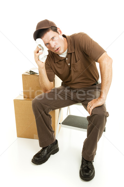 Exhausted Mover Takes a Break Stock photo © lisafx