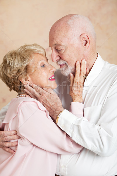 Couple de personnes âgées passionné autre beaucoup femme famille Photo stock © lisafx