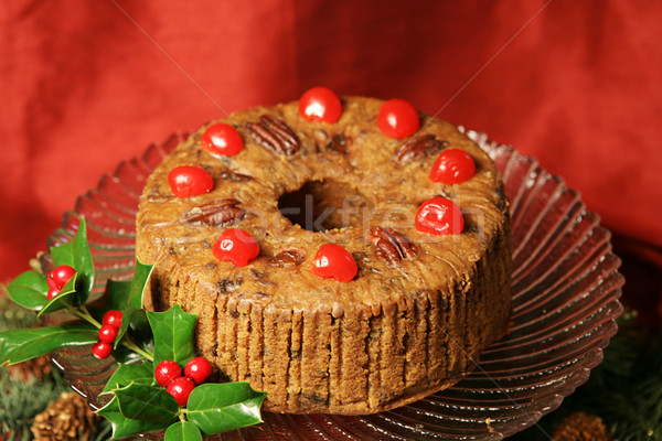Delicious Holiday Fruitcake Stock photo © lisafx