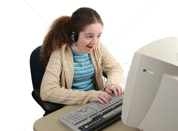 Stock photo: Teen Instant Messaging