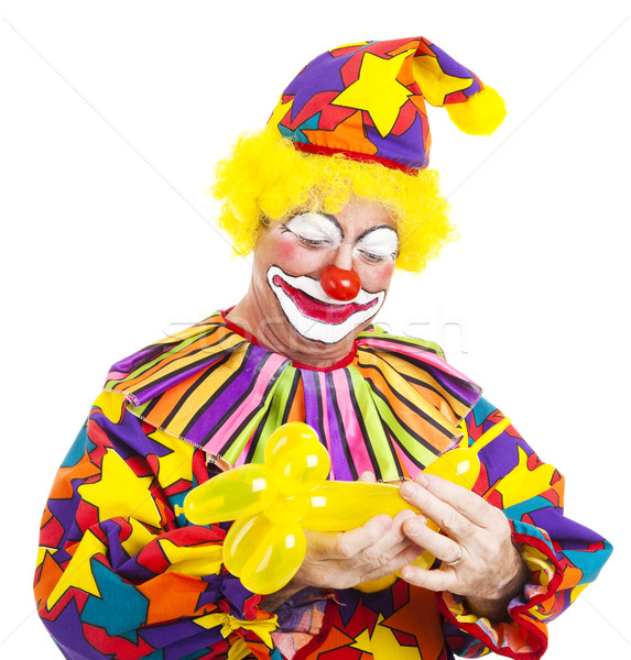 Clown Makes Balloon Animal Stock photo © lisafx