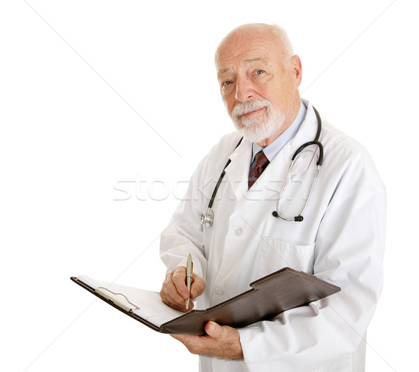 Foto stock: Médico · médico · história · amigável · isolado