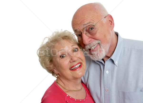 Dois louco crianças feliz casal de idosos jovem Foto stock © lisafx