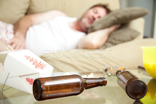 Guy Passed Out at Home Stock photo © lisafx