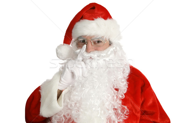 Santa Laying His Finger... Stock photo © lisafx