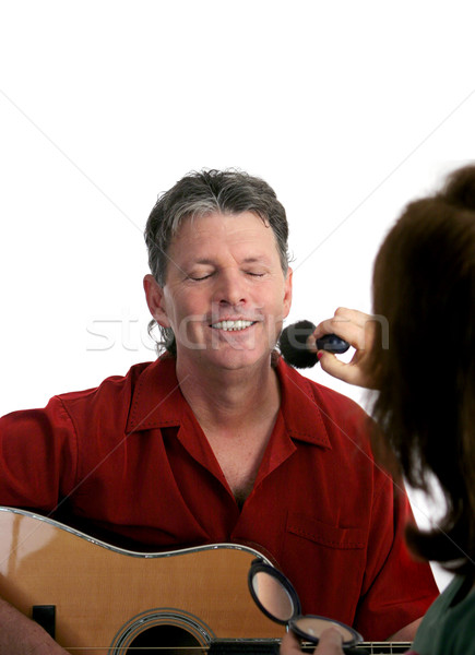 Maquillage de scène professionnels musicien up hommes concert [[stock_photo]] © lisafx