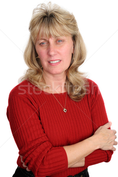Concerned Blond Woman Stock photo © lisafx