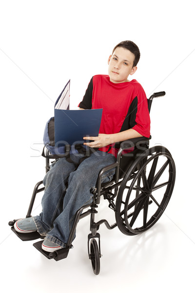 Teen Schoolboy in Wheelchair Stock photo © lisafx