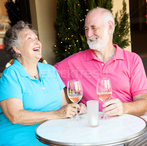 Senior Couple on Date - Laughing Stock photo © lisafx