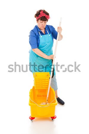 Sad Cleaning Lady Stock photo © lisafx