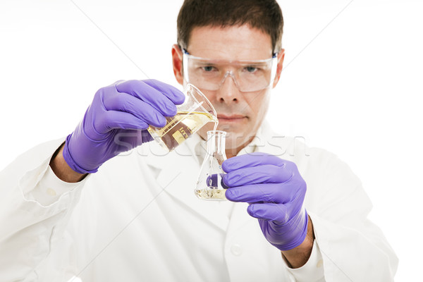 Scientist Measuring Liquid Stock photo © lisafx