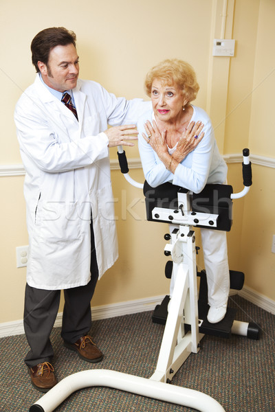Physiotherapie Arzt ältere Patienten medizinischen Fitness Stock foto © lisafx