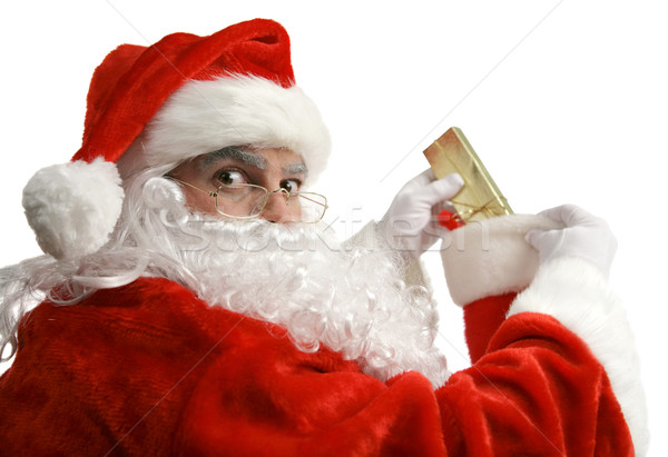 Santa Caught In Act Stock photo © lisafx