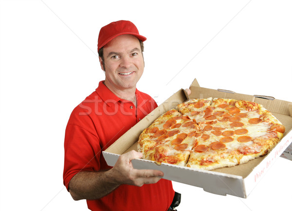 Stock photo: Fresh Hot Pizza Delivered