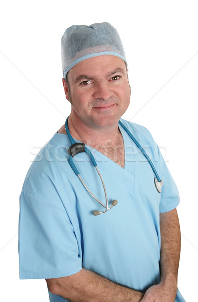 Trustworthy Doctor in Scrubs Stock photo © lisafx