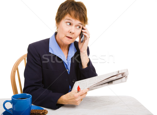 Job Hunting - Making Calls Stock photo © lisafx