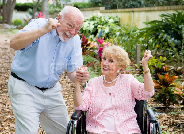 Seniors Conquering Adversity Stock photo © lisafx