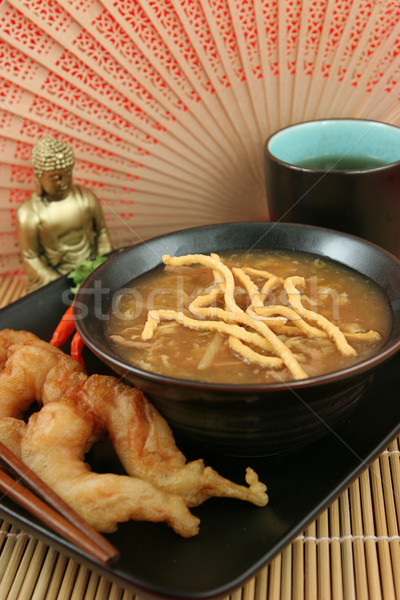 Hot & Sour Soup With Shrimp Stock photo © lisafx